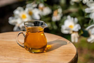 Ancient pressed tea seed oil