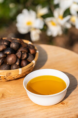 Ancient pressed tea seed oil