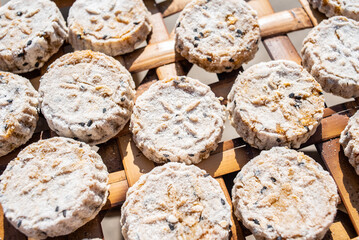 Sun-made sweet potato biscuits