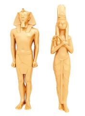 Zwei Statuen aus dem alten Ägypten, Freisteller