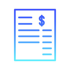 Invoices Line Gradient