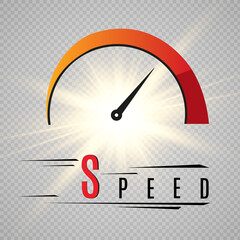 Internet speed. logo speed symbol.
