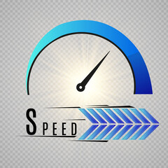 Internet speed. logo speed symbol.
