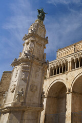 Fototapeta na wymiar Bitonto, historic city in Apulia. The cathedral