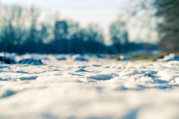 Fototapeta na wymiar Spaziergang durch die Winter Landschaft