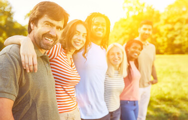 Integration and diversity in a happy group of friends