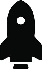 Rocket Glyph Icon