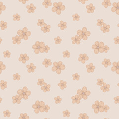 Spring pattern of small inflorescences flowers