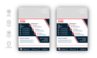 Corporate Business Flyer Brochure and poster template design.