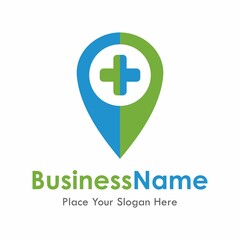 Obraz premium medical plus point vector logo design. Suitable for business, health, art