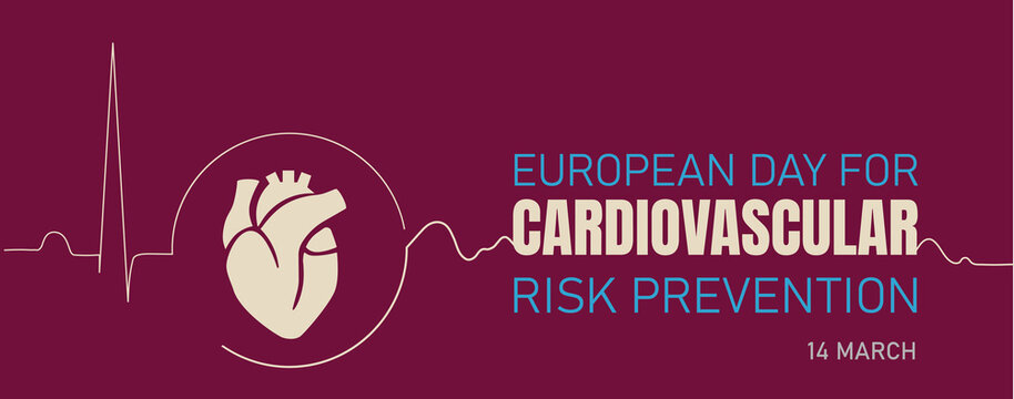 European day for cardiovascular risk prevention.vector illustration.