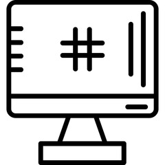 Hashtag Icon 