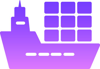 Cargo Ship Glyph Gradient