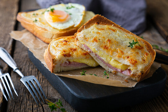 croc monsieur and croc madam sandwiches