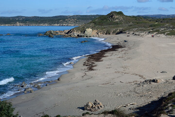 Veduta della spiaggia Rena di Matteu