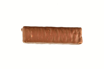 Chocolate Bar Isolated on White Background with Clipping Path