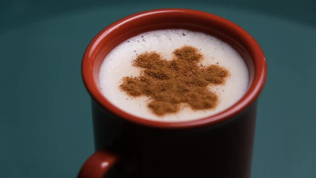sahlep 360 turn traditional winter drink, salep