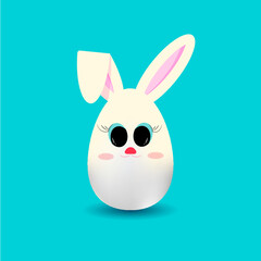 easter bunny with egg