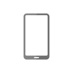 Smartphone grey flat vector icon