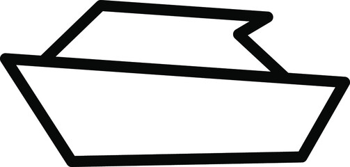 Speed Boat Line Icon