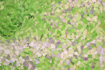 green moss on the wall