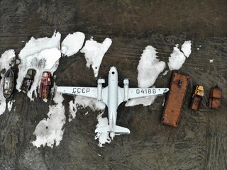 crashed plane on Franz Josef land
