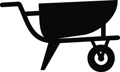 Cement Trolley Glyph Icon