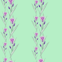 seamless pattern with flowers
