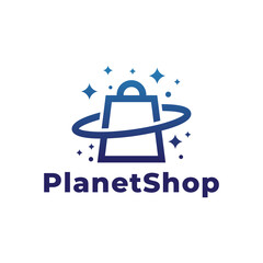 shop planet logo design