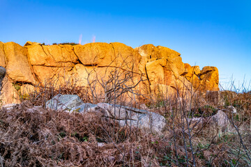 Obraz premium The historic mass rock by Kincasslagh in County Donegal - Ireland