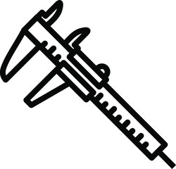 Caliper Line Icon
