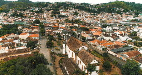 Obraz premium Aerial images of Sao Joao Del Rei - MG