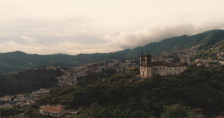 Woman visiting the historic city of Ouro Preto