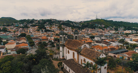 Fototapeta na wymiar Aerial images of Sao Joao Del Rei - MG