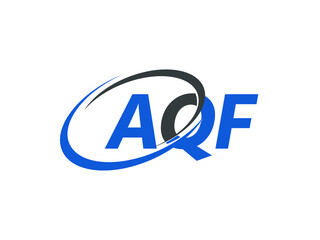 AQF letter creative modern elegant swoosh logo design