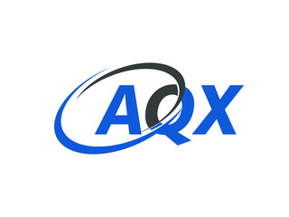 AQX letter creative modern elegant swoosh logo design