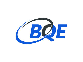 BQE letter creative modern elegant swoosh logo design