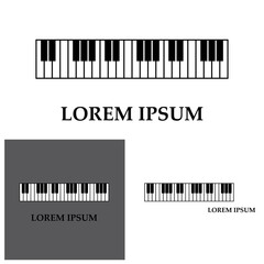 Fototapeta premium Piano icon vector ilustration template