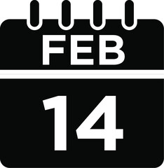 02-Feb - 14 Glyph Icon