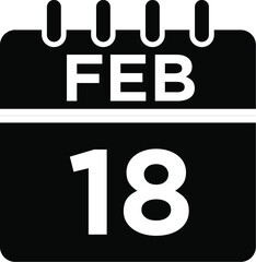 02-Feb - 18 Glyph Icon