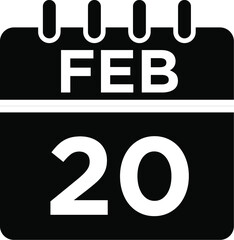 02-Feb - 20 Glyph Icon