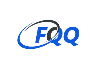 FQQ letter creative modern elegant swoosh logo design