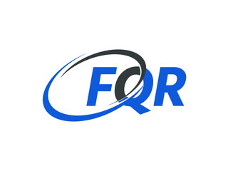 FQR letter creative modern elegant swoosh logo design