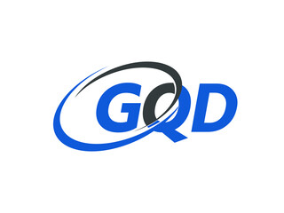 Fototapeta premium GQD letter creative modern elegant swoosh logo design