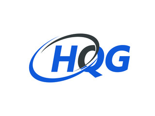 HQG letter creative modern elegant swoosh logo design
