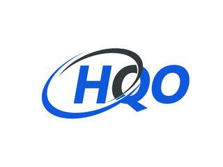 HQO letter creative modern elegant swoosh logo design