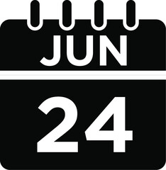 06-Jun - 24 Glyph Icon