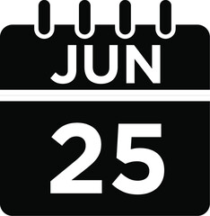 06-Jun - 25 Glyph Icon