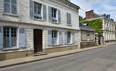 Ivry la Bataille; France - june 23 2021 : picturesque village