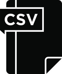 CSV Glyph Icon